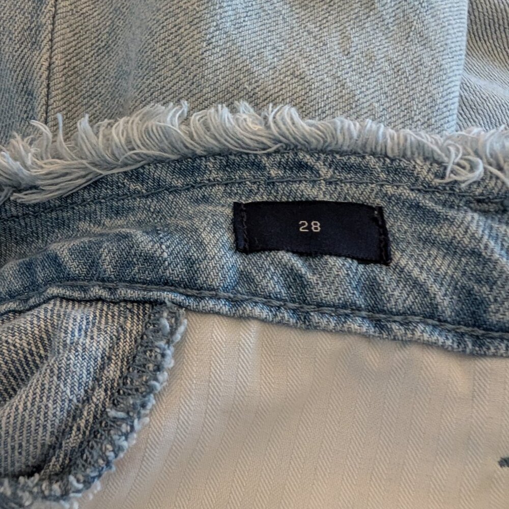 Gap Denim Skirt Light A-line Blue Wash Belted Size 28 Retro style Boho Casual - Picture 3 of 12